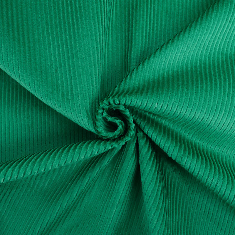 Velours Côtelé Stretch Oeko-Tex basilic